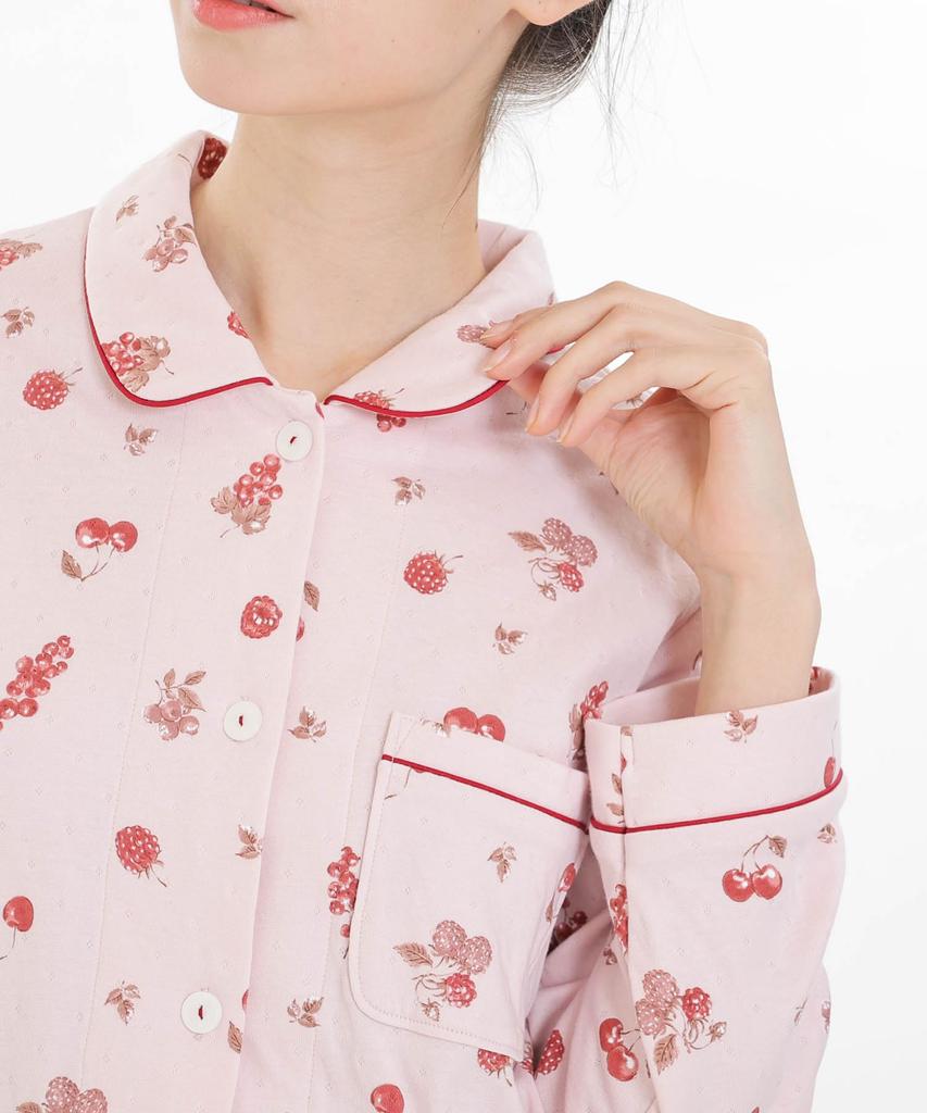 Narue Cotton Berry Berry Shirt Pajama Set Women's