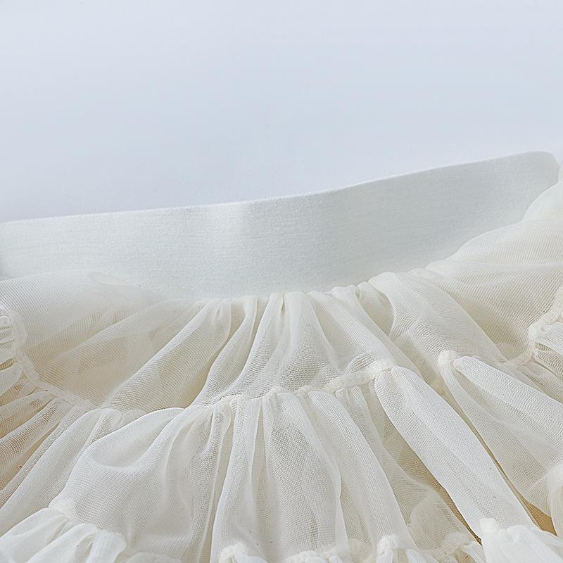 Lingfeng Summer Children's Mesh Tutu Princess Skirt for Girls