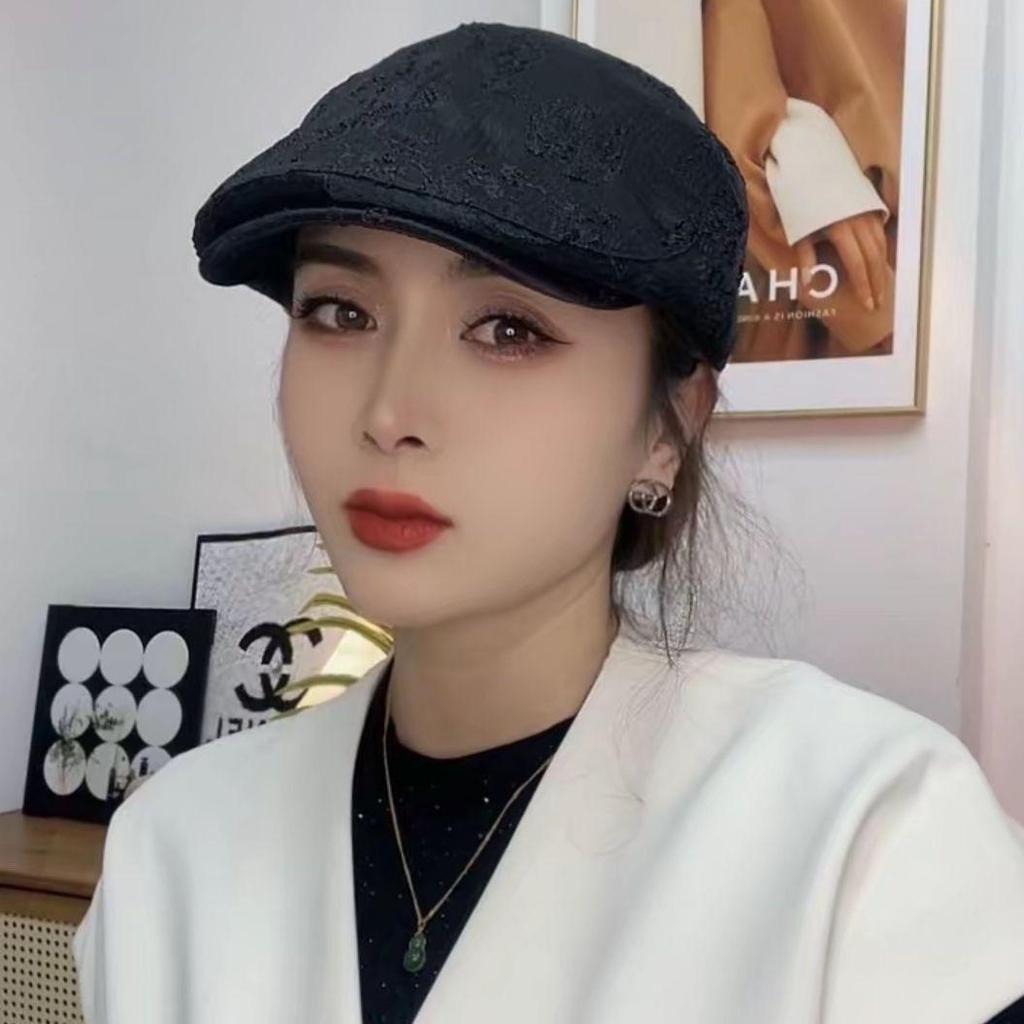 Geborduurde pet voor- en achterkant kan zomerse baret dragen Koreaanse versie van mode