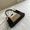 Pu Patching Bag With Zipper Closure For Daily Casual And Commuting