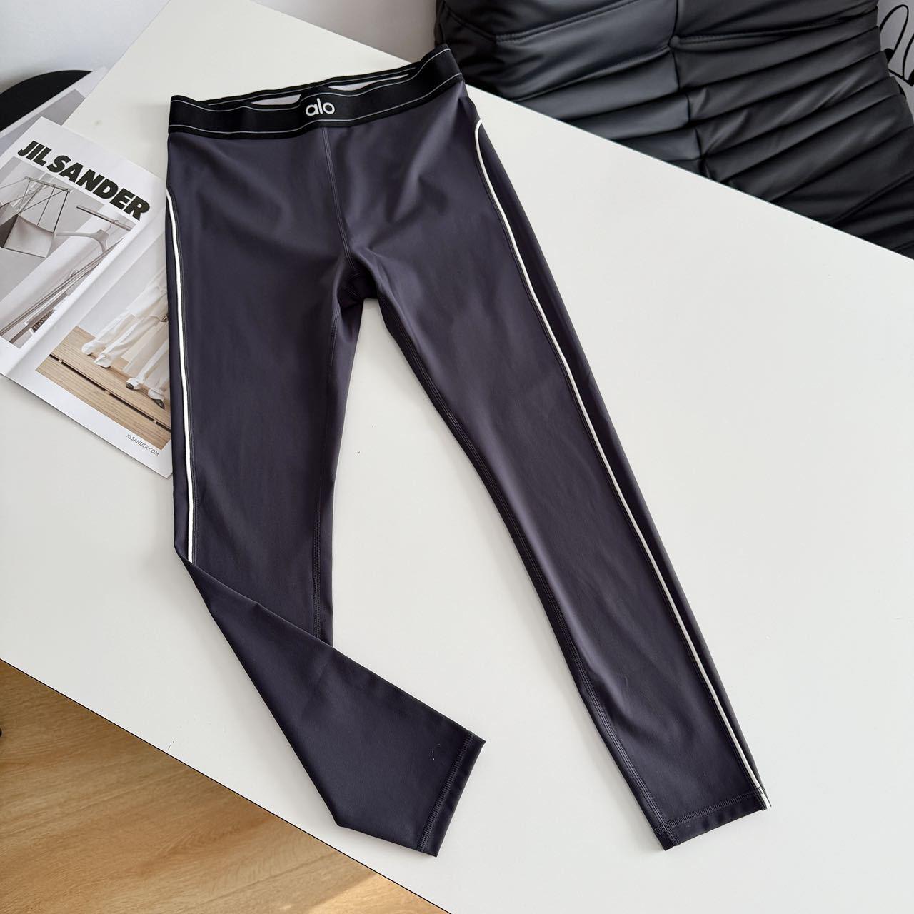 Summer ALO High-Waisted Butt-Lifting Compression Yoga Pants – Slimming, Quick-Dry, Elastic Base Layer XL серый