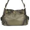Used PRADA Shoulder Bag leather Bronze gold Brown casual