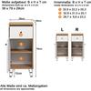 Bathroom Furniture - Touch - Cabinet - Matt White - Decorative Oak - Contemporary