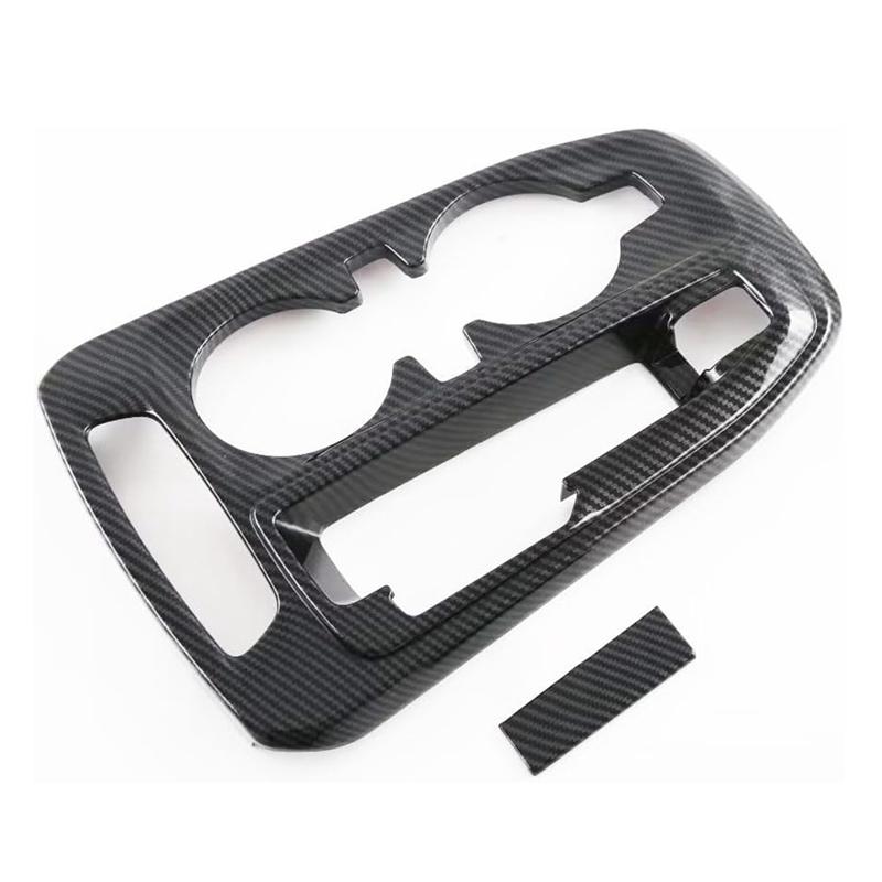 A51K-Car Center Console Gear Shift Panel Cover Trim For  Trax Seeker  2024 Parts (ABS Carbon Fiber) Carbon Fiber Pattern