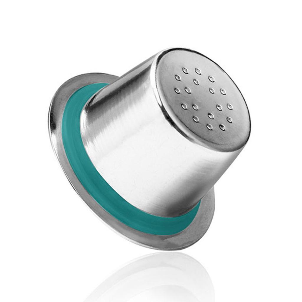 Refillable Coffee Capsule with Tamper and Spoon Coffee Pods Stainless Steel Cup Metal Reusable Coffee Capsules Filter