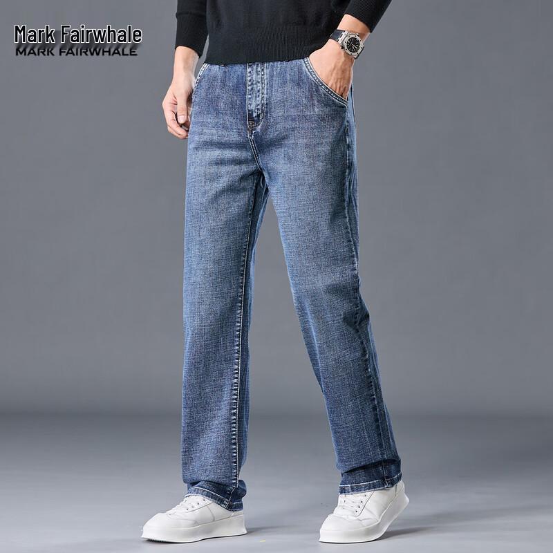 Mark Fairwhale Men's Straight Fit Washed Jeans