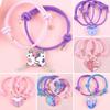 2Pcs Heart-shaped Stitching Bracelet Magnet Pendant BFF Friendship Handmade Weaved Jewelry Birthday Gifts for Kids Women 2026