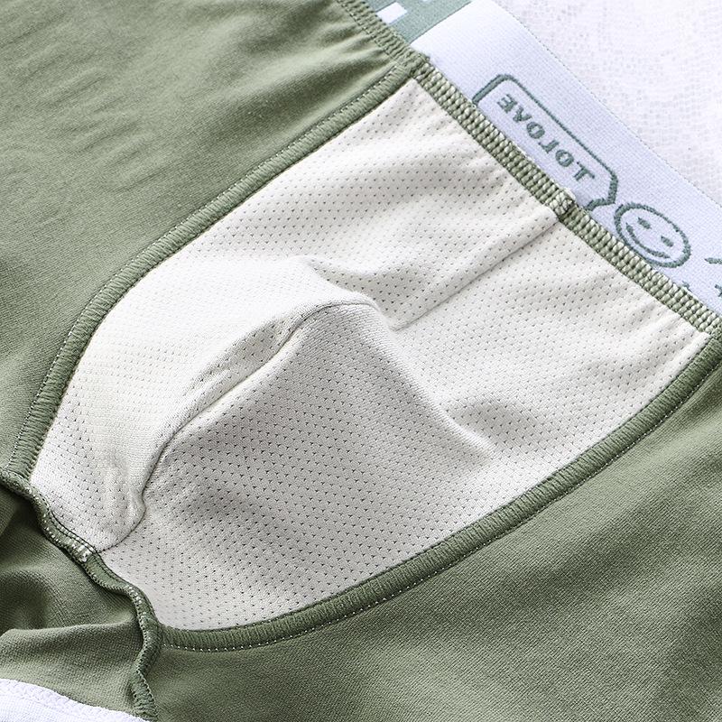 Men’s Trendy Pure Cotton Breathable Boxer Briefs for Teens and Adults