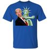 Joe Biden Statue of Liberty Proamerica Antibiden Libtards TShirt Short Sleeve 100 Cotton Casual Men T Shirt