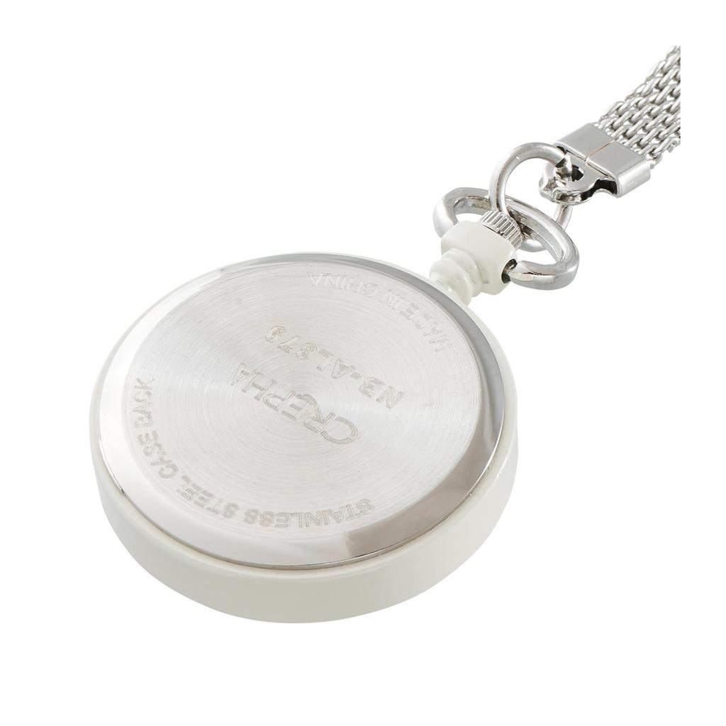 Klefer Analog Pocket Watch with Hook and Beige NB-AL379-BE Women's Chain,