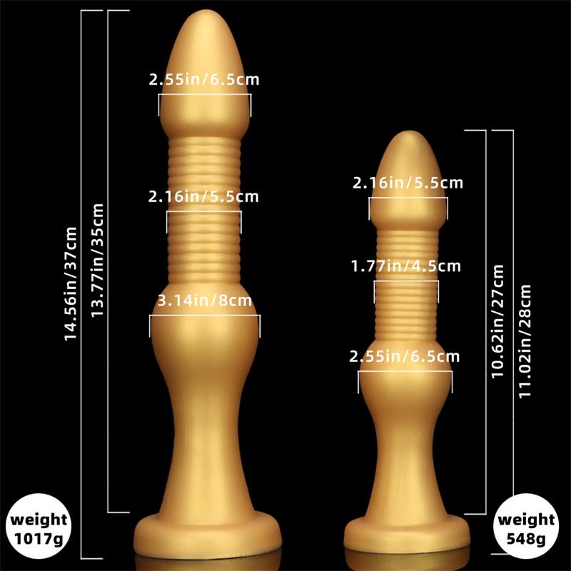 Extra lange, extra dicke hintere Analplugs für Frauen, die Analstreifen tragen, um Analfolter mit Analdilatationswerkzeugen zu üben