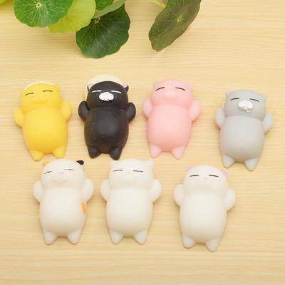 Glückskatze Knödel Squeeze Spielzeug - Niedliches Weiches Kätzchen Geschenk