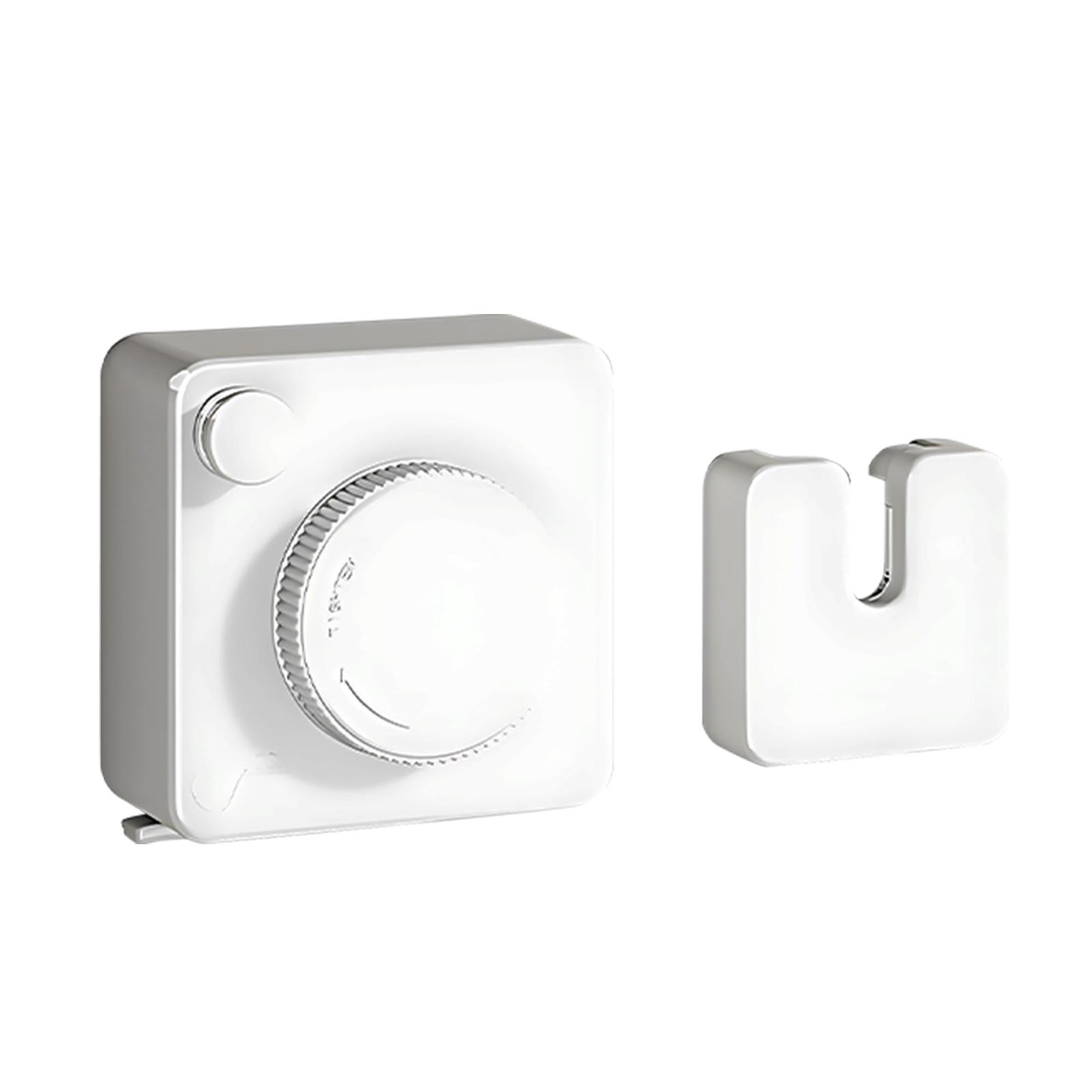 

Прихована висувна мотузка для білизни на відкритому повітрі в приміщенні 16-футова стійка для сушіння із сталевим настінним кріпленням білий