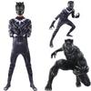 Adult And Children's Black Panther Bodysuit Costume For Halloween Cosplay