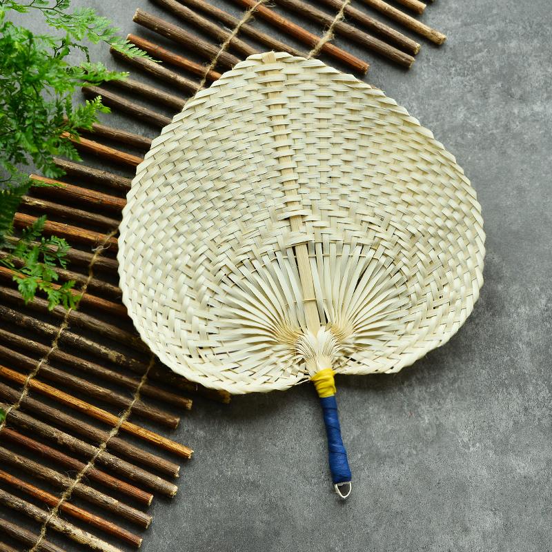 

1pc Handmade Bamboo Woven Large Fan, Handheld Cooling Weaving Fan, Chinese Style Gift, Decorative Craft Fan, Home Decorations