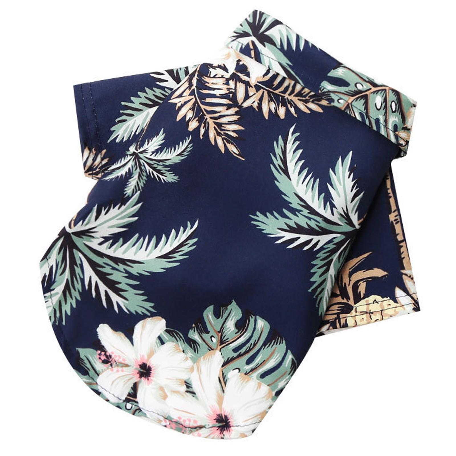 

Pet Clothes Print Clothes Dog Clothes Suit Pet Blouse Small And Medium Dogs XL тёмно-синий