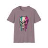 Unisex Softstyle T-Shirt Skull Neon Drip Horror Graphic