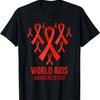 We Wear Red Red Ribbon Day World AIDS Day Awareness T-Shirt