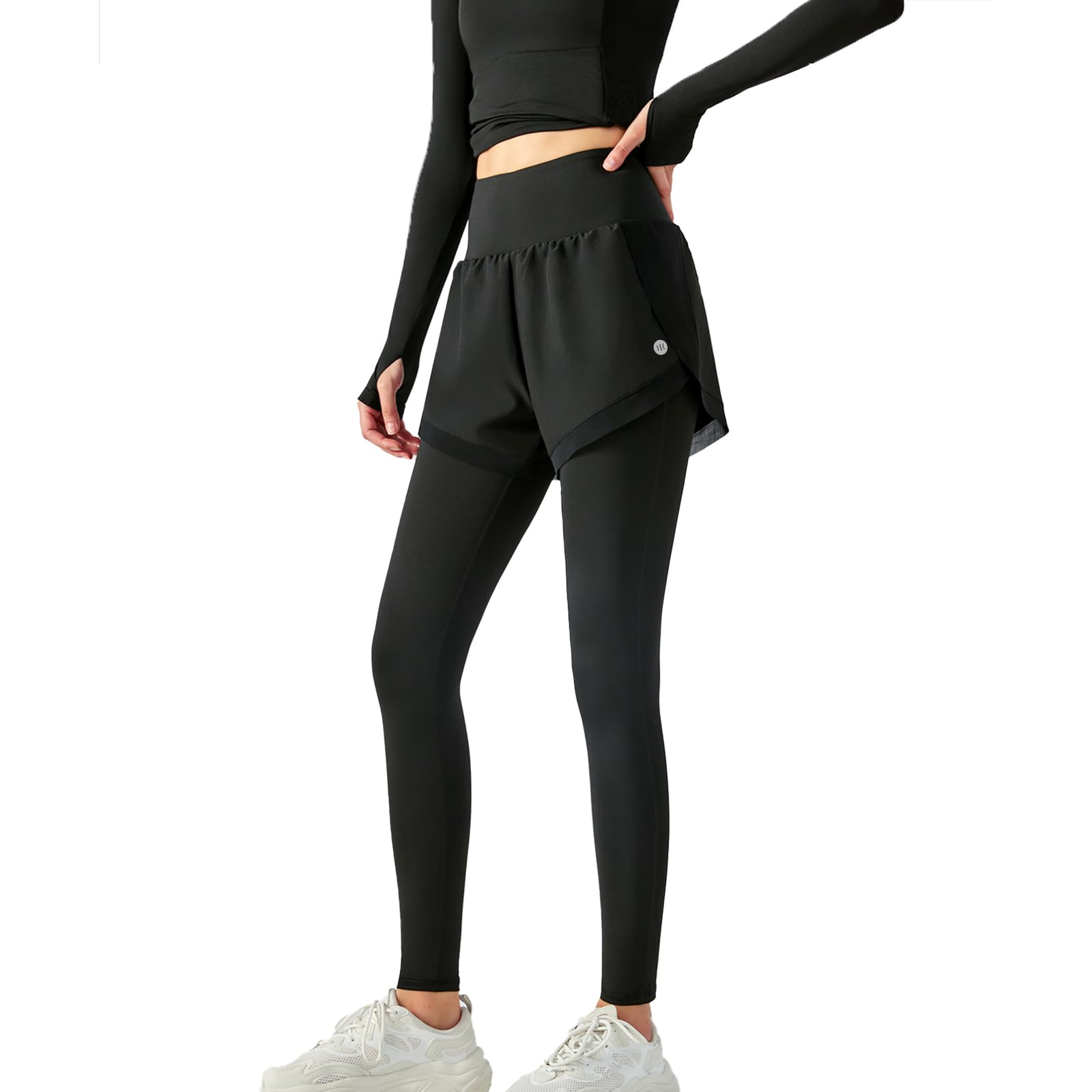 

IRCOLVE Йога Штаны для йоги и фитнеса с карманами Женские шорты, Длина 9/10, Длина 1/4, Леггинсы, Комплект из одной вещи, Домашняя одежда, Одежда, Шорты, чёрный