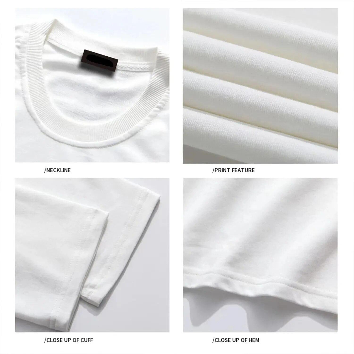 2024 хлопковая футболка унисекс в стиле панк — фото 3