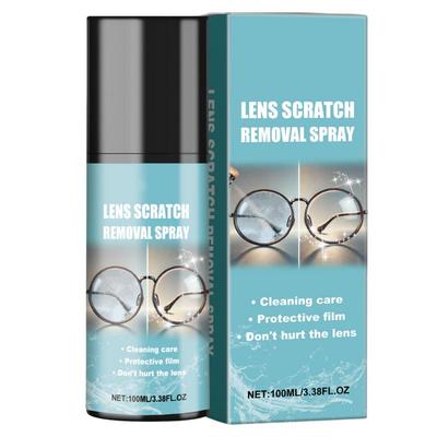 100ml sprej na odstraňování škrábanců z čoček, víceúčelový tekutý čistič brýlí, roztok na čištění čoček brýlí, oprava čelního skla