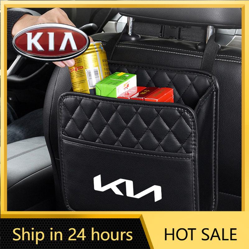 2026 Het Bilklistermärke Bilbarnstol Rygg Förvaringslåda Universal Hängande Nackstöd Organizer Vikbar Förvaringsficka För Kia Rio 3 4 K2 K