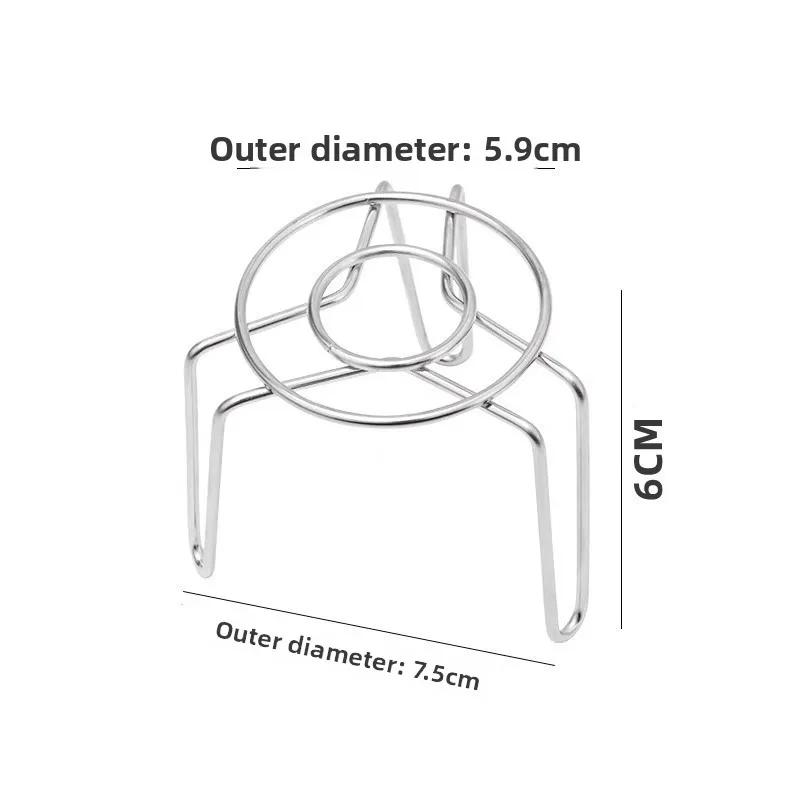 Neuer Ultra-Mini-Dampfkorb, Kleine Edelstahl-Höhe und Höhe, Kleiner Beinrost, Gesundheits-Topf Thermoskanne, Kleiner Topfrost