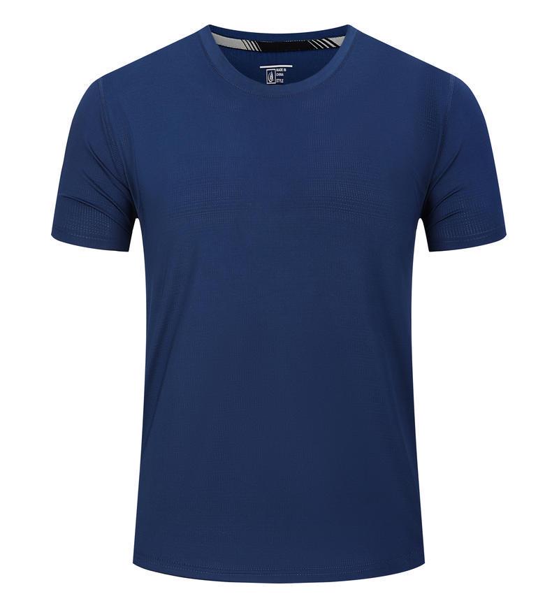 Ice Silk Quick-Dry Round Neck Sports T-Shirt for Outdoor, Tennis, Running, Auto Repair, and Advertising with Short Sleeves and Logo Print