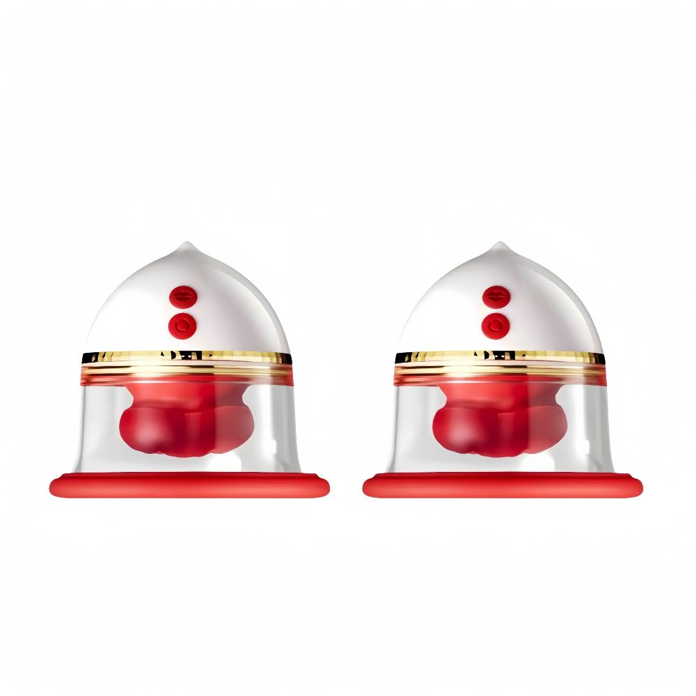Rechargeable Portable Nipple Licking Sucking Vibrator Female Breast Massager Clitoral Bite Vibrating Climax Sex Toy for Female Masturbation Waterproof