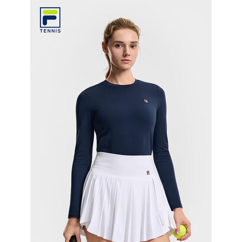 FILA Women s Knit Long-Sleeve Tennis T-Shirt M