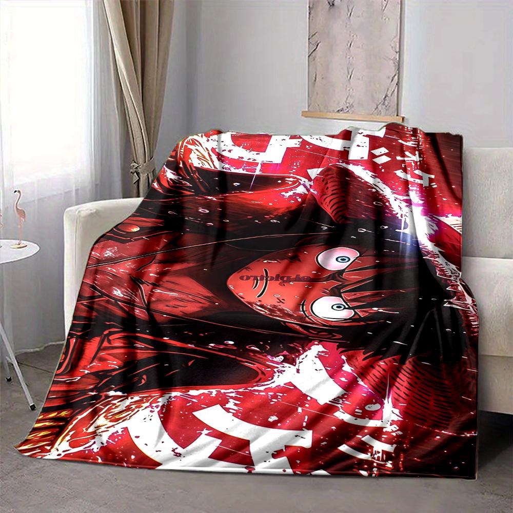 1Pc Symbolic Figure Flannel Blanket, Soft And Comfortable, Casual Warm, Camping Travel, Christmas, Halloween Xmas Gift S1916