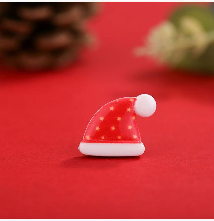 New Christmas Material Small Elderly Deer Resin Patch DIY Hair Accessories Clothing Decoration Materials