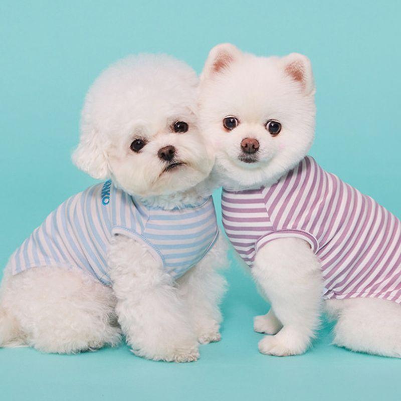 MIMINKO Striped Sleeveless T-Shirt [DW3MT1270]