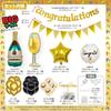 Congratulations Anniversary Celebration Decoration Balloon Cake Topper Set School Entrance Ceremony Graduation Ceremony Wedding Engagement Celebration