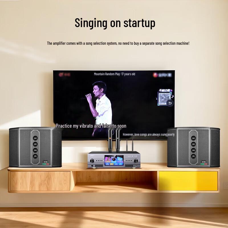 SAST K210 All-in-One Home KTV Karaoke System CN Plug (adapter Included)