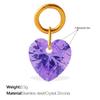 Light Luxury Colorful Heart Zircon Pendant, Colorful DIY Charm for Bracelet, Necklace & Earrings