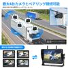 Hizenyo Backup Camera Monitor Set with Recording Backup 3x Zoom Rechargeable Truck Wireless Backup 24V Digital Split Display Compatible with