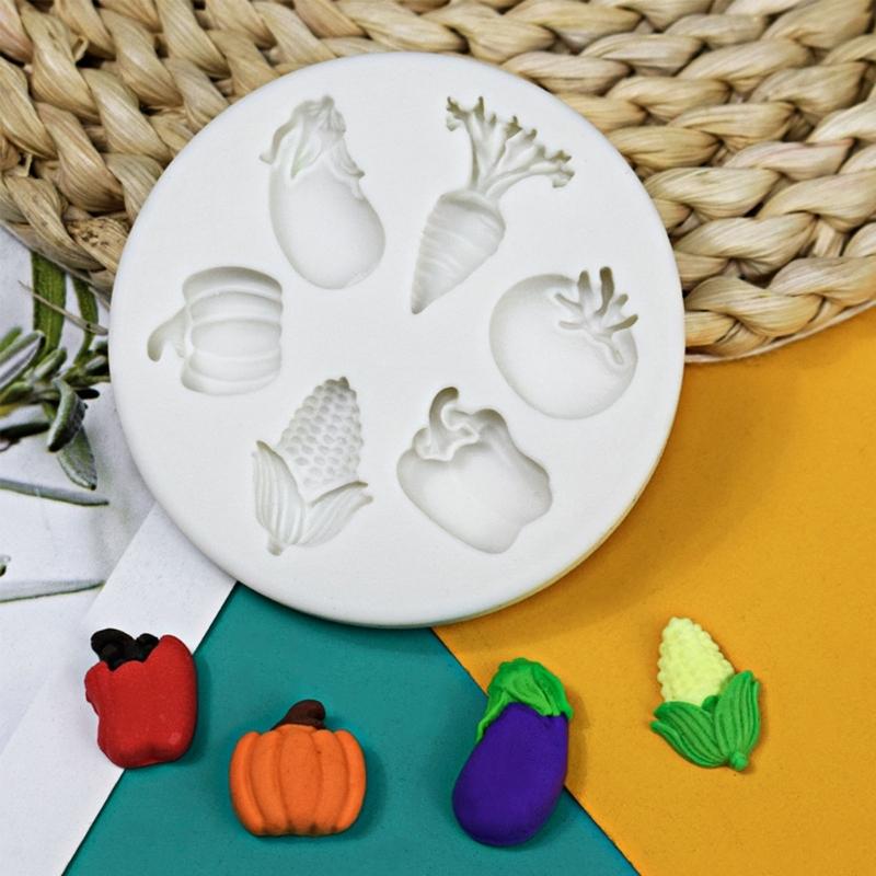 Vegetable Silicone Mold Fondant Cake Mold Holiday DIY Baking Tool for Making Chocolate, Candy, Candle, Handmade-Soap