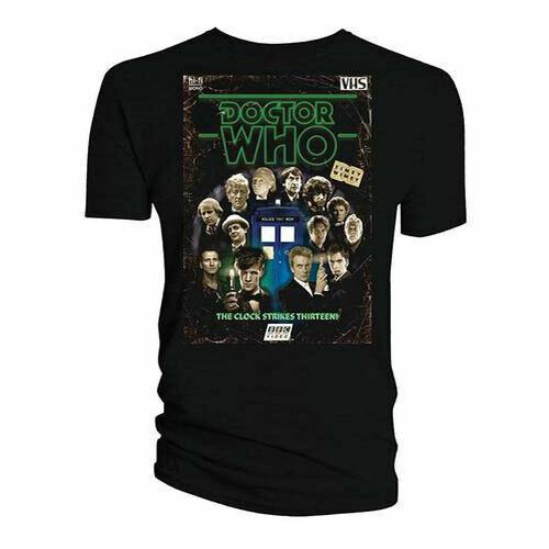 

Doctor Who Tee Retro Vhs Cover Doctors Unisex T-Shirt Merchandise