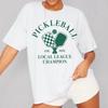 Pickleball Women Trendy Retro TShirts Cute Funny Pickleball Lover T Shirts Short Sleeve Sport Tee Loose Top Cotton Unisex Shirt
