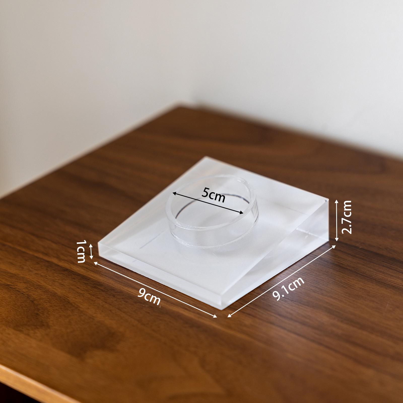 Acrylic Bracelet & Bangle Display Stand - Crystal Slope Jewelry Holder