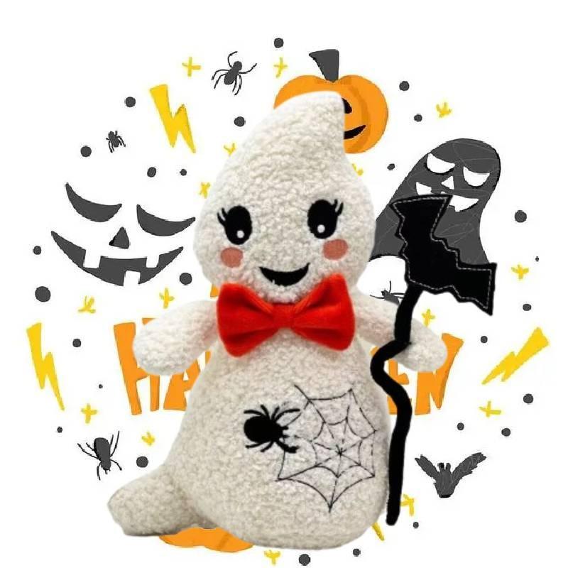 Entzückende Geister-Plüschfigur zur Halloween-Dekoration und als Geschenk. Weich und kuschelig.