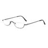 High Quality Metal Reading Glasses Men Women Fashion Presbyopic Eyeglasses Half frame Hyperopia Light Eyewear
