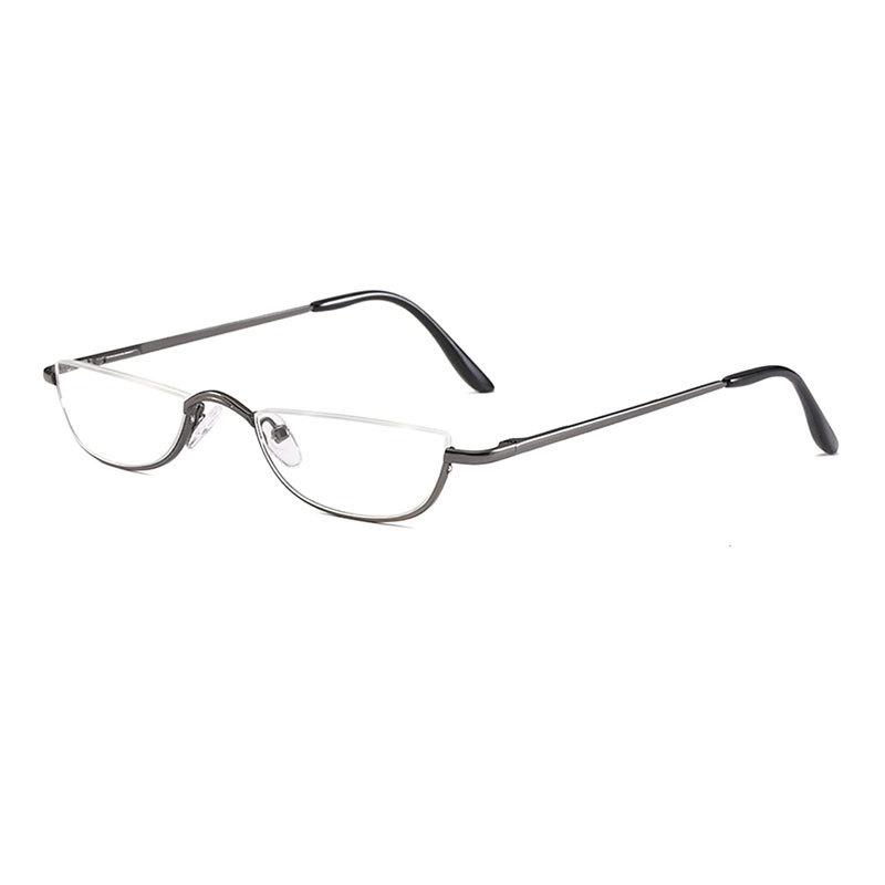 High Quality Metal Reading Glasses Men Women Fashion Presbyopic Eyeglasses Half frame Hyperopia Light Eyewear