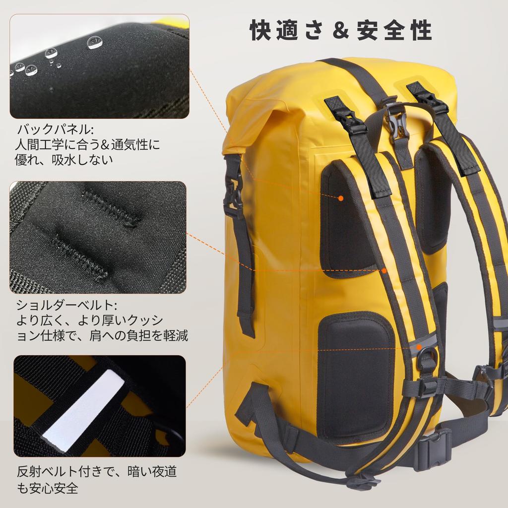 Dry Bag Waterproof Bag Large Capacity Fully Waterproof Backpack New Material Foldable Waterproof Dustproof 3 Colors Mountaineering Travel Hiking