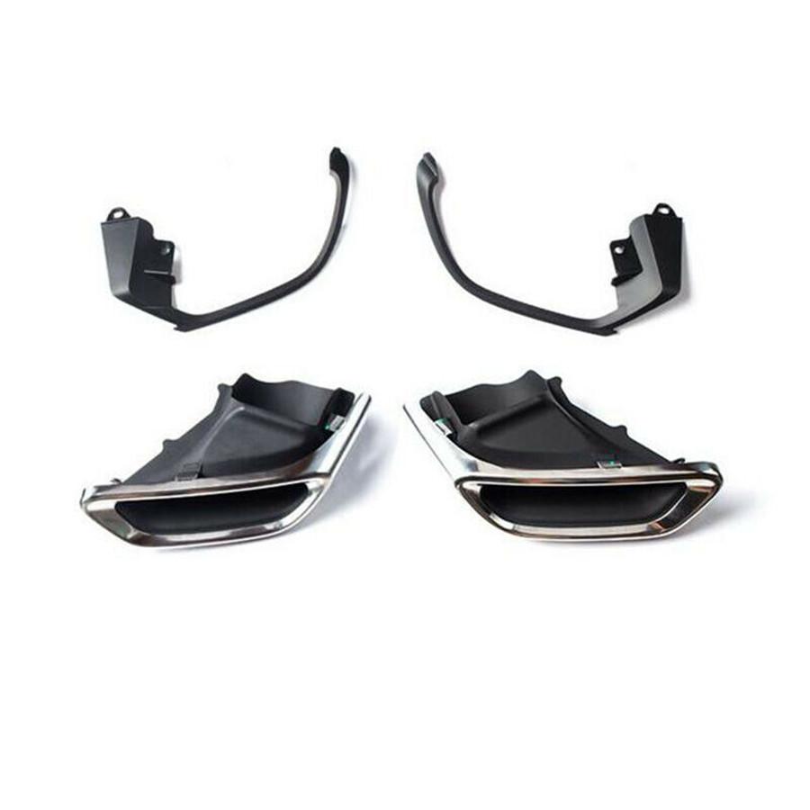 

1Set Black Upgrade Exhaust Muffler Tip Tailpipe W/Bracket For Honda Accord 18-20
