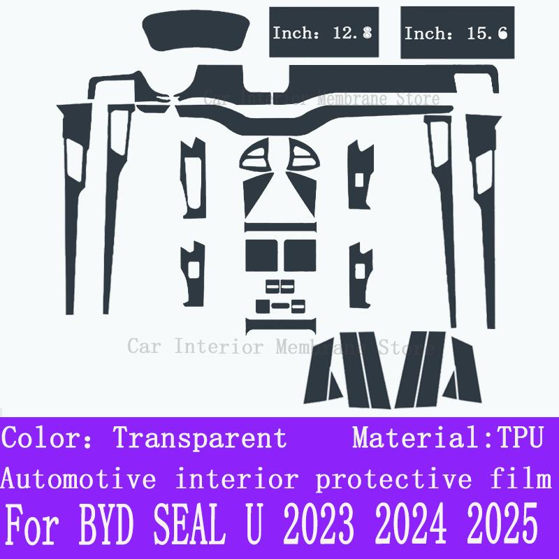 Per BYD SEAL U DMI -2025 Pannello cambio console centrale schermo navigazione Pellicola protettiva interni auto in TPU Adesivo antigraffio