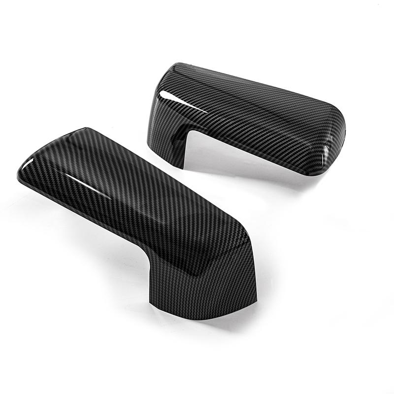 Rhyming Rearview Mirror Cover Side Carbon Fiber Exterior Rear Car Accessories For Chevrolet Silverado GMC Sierra 1500 2500