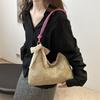 Silk Scarf Woven Bag Women's 2025 New Trendy Fashion Straw Bag Casual Large Capacity Shoulder Bag Foreign Style Underarm Bag