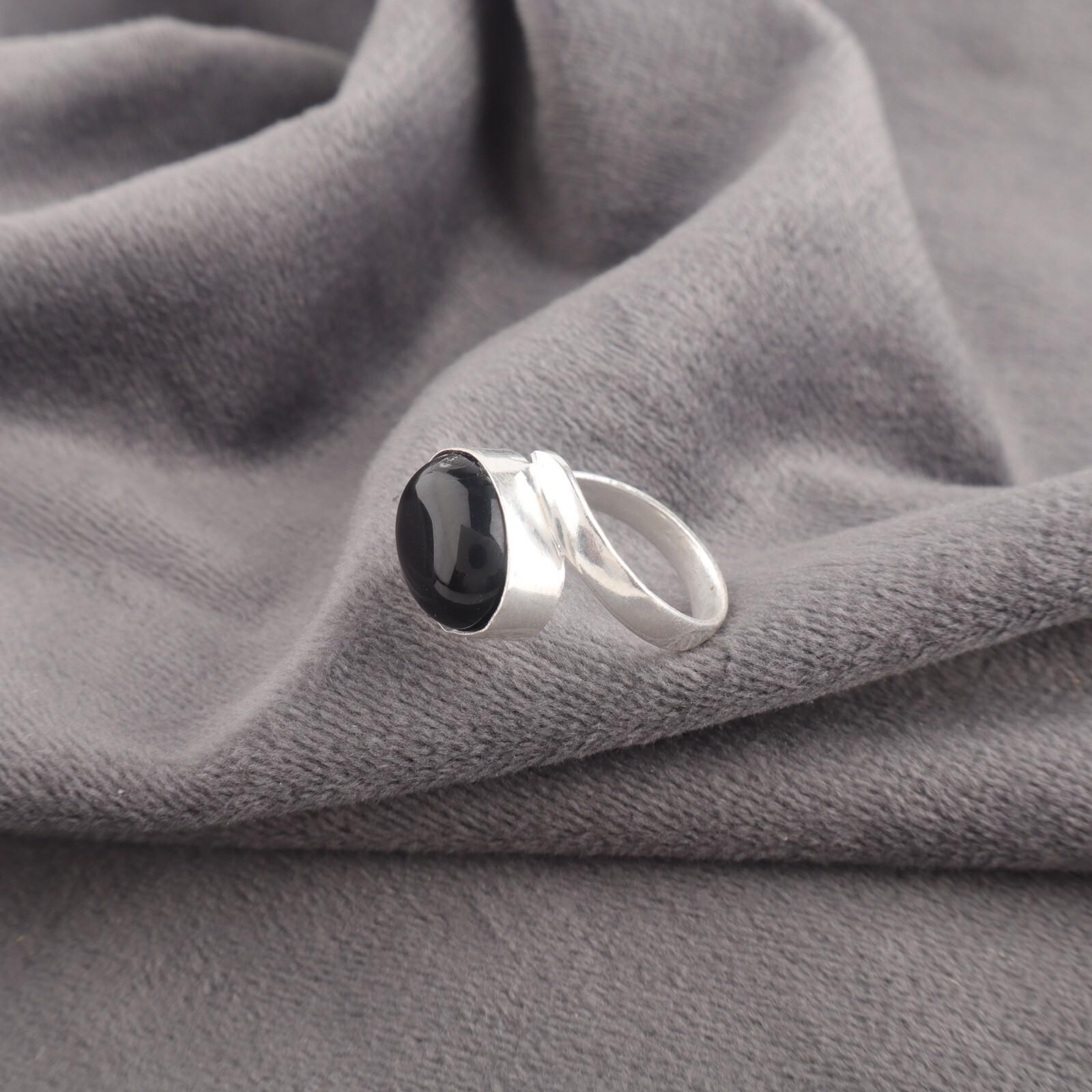 

Натуральный драгоценный камень Черный Турмалин 925 Стерлинговое серебро Кольцо ручной работы Бохо украшения RR-53-26 13